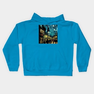 Starry Night in Diagon Alley Kids Hoodie